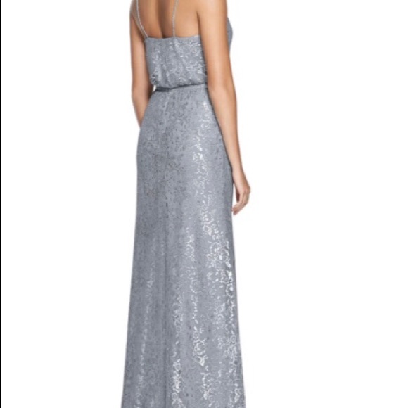 After Six - platinum bridesmaid dress. NEVER WORN - Picture 2 of 4